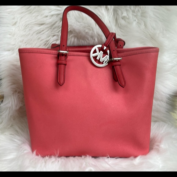 🍉🍉MIchael Kors 🍉🍉Colorblock Coral/Watermelon - Picture 6 of 15